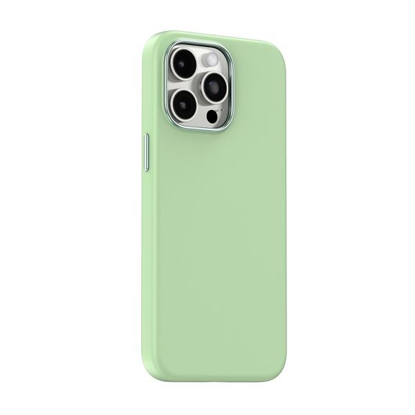 Asli Global iPhone 15 Pro Silicone Magsafe Cover | Light Green Asli Global iPhone 15 Pro Silicone Magsafe Cover | Light Green